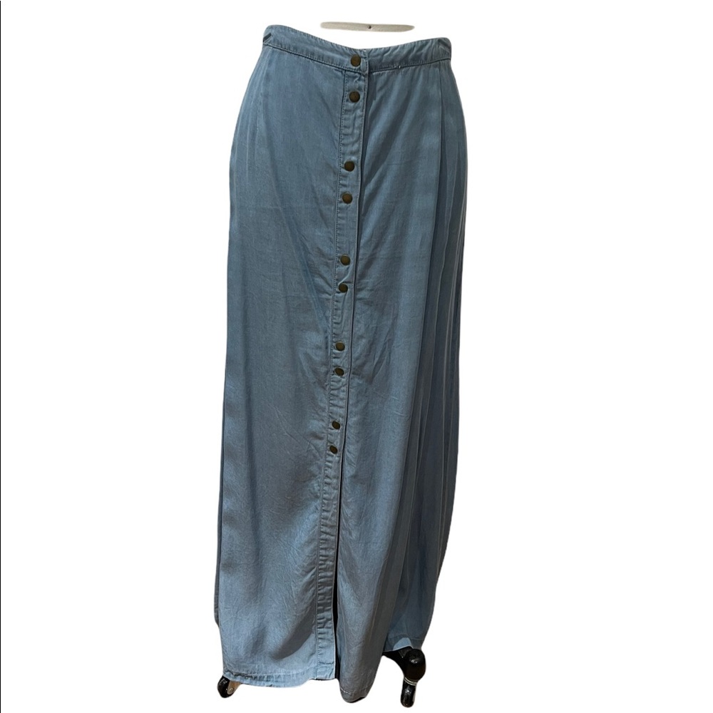 Forever 21 maxi lyocell denim skirt size large